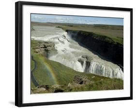 Gullfoss (Golden Falls), Iceland, Polar Regions-Ethel Davies-Framed Photographic Print