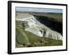 Gullfoss (Golden Falls), Iceland, Polar Regions-Ethel Davies-Framed Photographic Print