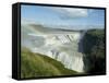 Gullfoss (Golden Falls), Iceland, Polar Regions-Ethel Davies-Framed Stretched Canvas