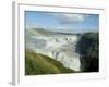 Gullfoss (Golden Falls), Iceland, Polar Regions-Ethel Davies-Framed Photographic Print