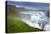 Gullfoss - Golden Waterfall-Catharina Lux-Stretched Canvas