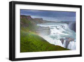 Gullfoss - Golden Waterfall-Catharina Lux-Framed Photographic Print