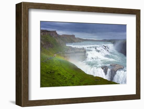 Gullfoss - Golden Waterfall-Catharina Lux-Framed Photographic Print