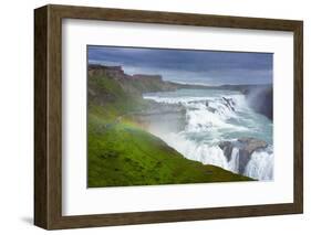 Gullfoss - Golden Waterfall-Catharina Lux-Framed Photographic Print