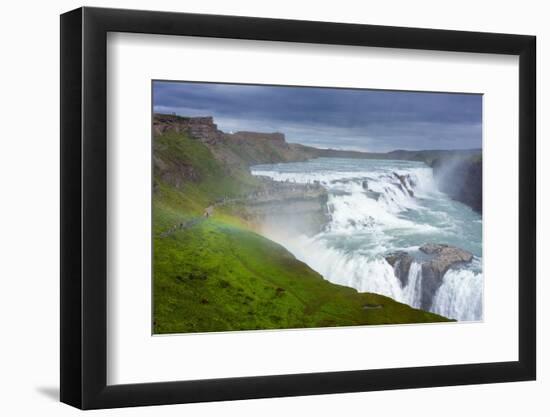 Gullfoss - Golden Waterfall-Catharina Lux-Framed Photographic Print