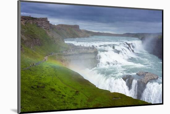 Gullfoss - Golden Waterfall-Catharina Lux-Mounted Photographic Print