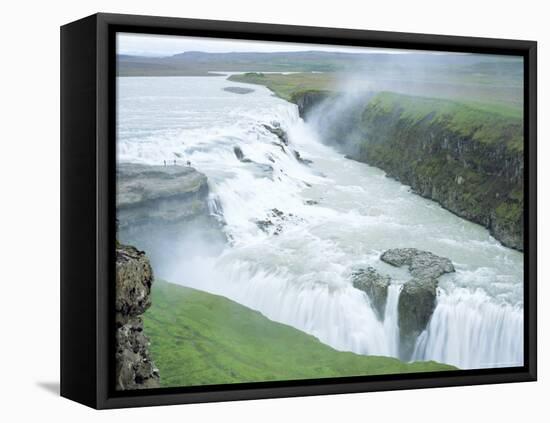 Gullfoss, or Golden Waterfall, Gullfoss, Iceland-Pearl Bucknell-Framed Stretched Canvas