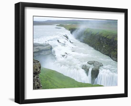 Gullfoss, or Golden Waterfall, Gullfoss, Iceland-Pearl Bucknell-Framed Photographic Print