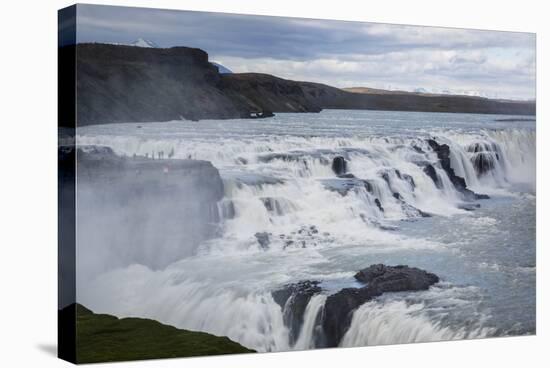 Gullfoss Waterfall, Golden Circle, Iceland, Polar Regions-Yadid Levy-Stretched Canvas