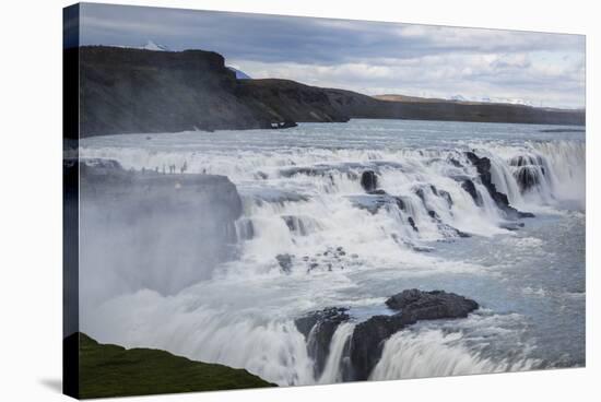 Gullfoss Waterfall, Golden Circle, Iceland, Polar Regions-Yadid Levy-Stretched Canvas