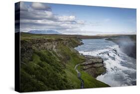 Gullfoss Waterfall, Golden Circle, Iceland, Polar Regions-Yadid Levy-Stretched Canvas