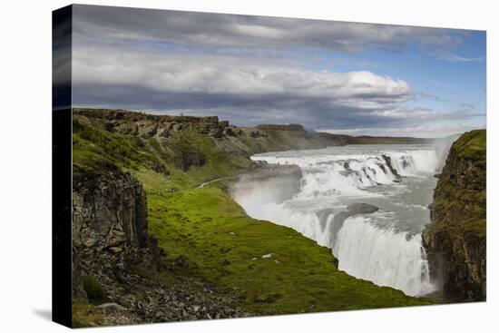 Gullfoss Waterfall, Golden Circle, Iceland, Polar Regions-Yadid Levy-Stretched Canvas