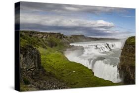 Gullfoss Waterfall, Golden Circle, Iceland, Polar Regions-Yadid Levy-Stretched Canvas