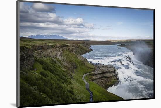 Gullfoss Waterfall, Golden Circle, Iceland, Polar Regions-Yadid Levy-Mounted Photographic Print