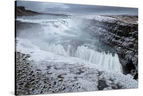 Gullfoss Waterfall, (Golden Falls), Iceland-null-Stretched Canvas