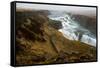 Gullfoss waterfall, Iceland, Polar Regions-null-Framed Stretched Canvas