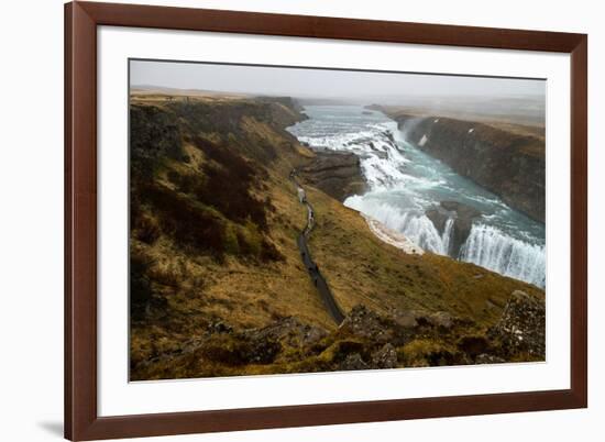 Gullfoss waterfall, Iceland, Polar Regions-null-Framed Photographic Print