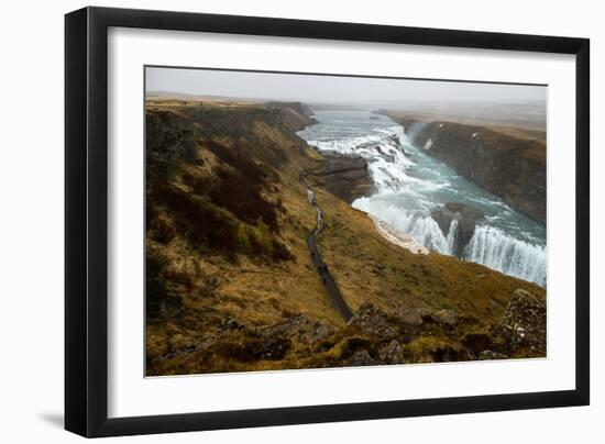 Gullfoss waterfall, Iceland, Polar Regions-null-Framed Photographic Print