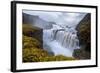 Gullfoss. Waterfall Located in the Canyon of Hvita River in Southwest Iceland.-Thomas Lusth-Framed Photographic Print