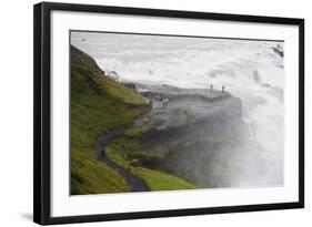 Gullfoss Waterfall on the River Hvita, Iceland, Polar Regions-Christian Kober-Framed Photographic Print