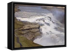 Gullfoss Waterfalls, Iceland, Polar Regions-Pitamitz Sergio-Framed Stretched Canvas