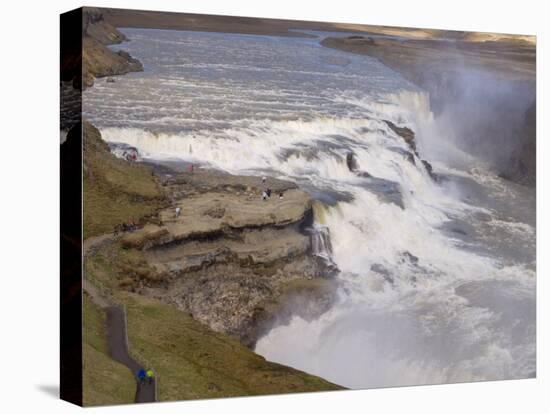 Gullfoss Waterfalls, Iceland, Polar Regions-Pitamitz Sergio-Stretched Canvas