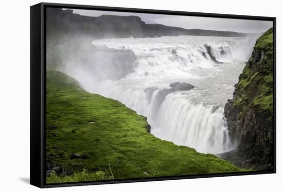 Gullfoss-dendron-Framed Stretched Canvas