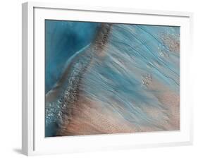 Gullies on Mars-null-Framed Photographic Print