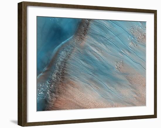 Gullies on Mars-null-Framed Photographic Print