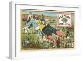 Gulliver and the Lilliputians-null-Framed Art Print