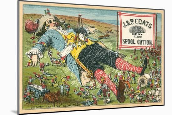 Gulliver and the Lilliputians-null-Mounted Art Print