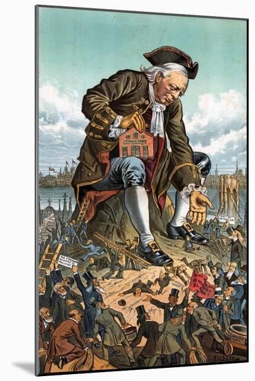 Gulliver and the Party Lilliputians, 1885-Bernard Gillam-Mounted Giclee Print