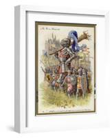 Gulliver as a Knight-null-Framed Giclee Print