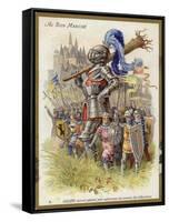 Gulliver as a Knight-null-Framed Stretched Canvas