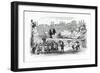 Gulliver Being Transported to the Lilliputian Capital, A-Grandville-Framed Giclee Print