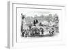 Gulliver Being Transported to the Lilliputian Capital, A-Grandville-Framed Giclee Print