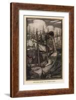 Gulliver, Blefuscudians-Arthur Rackham-Framed Art Print