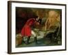 Gulliver Exhibited to the Brobdingnag Farmer-Richard Redgrave-Framed Giclee Print