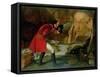 Gulliver Exhibited to the Brobdingnag Farmer-Richard Redgrave-Framed Stretched Canvas