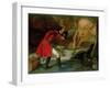 Gulliver Exhibited to the Brobdingnag Farmer-Richard Redgrave-Framed Giclee Print