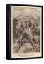 Gulliver in Lilliput-Arthur Rackham-Framed Stretched Canvas