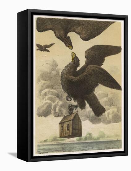 Gulliver's Little House is Carried Away by an Eagle-Coppin-Framed Stretched Canvas