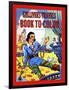 Gulliver's Travels Book To Color-Max Fleischer-Framed Art Print