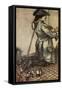 Gulliver's travels by Johnathan Swift-Arthur Rackham-Framed Stretched Canvas