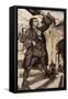 Gulliver's Travels by Johnathan Swift-Arthur Rackham-Framed Stretched Canvas