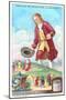 Gulliver's Travels Trade Card-null-Mounted Art Print