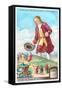 Gulliver's Travels Trade Card-null-Framed Stretched Canvas