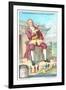 Gulliver's Travels Trade Card-null-Framed Art Print