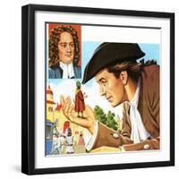 Gulliver's Travels, with Inset of its Author Jonathan Swift-John Keay-Framed Giclee Print