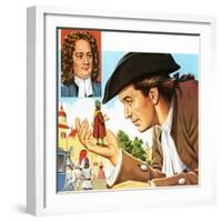 Gulliver's Travels, with Inset of its Author Jonathan Swift-John Keay-Framed Giclee Print